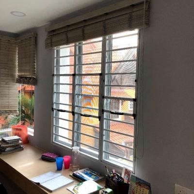 3 Section Aluminium Grille with Stainless Steel Mosquito Wire Mesh @ Taman Sri Tebrau